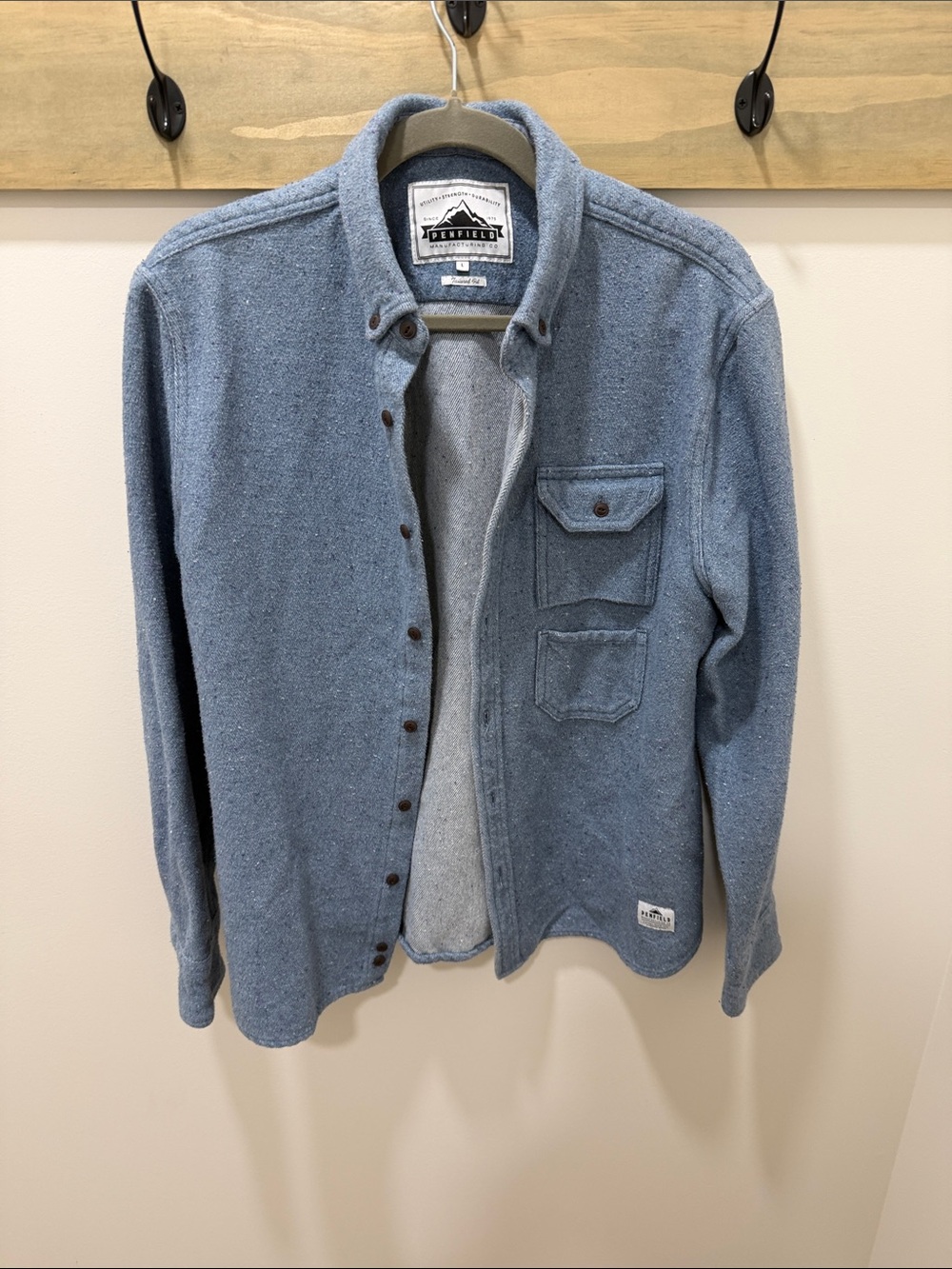 Penfield Heathered Blue Shirt Jacket